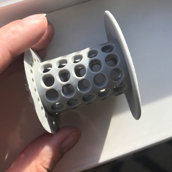 TubShroom Tub Hair Catcher Drain Protector, Fits 1.5 inch-1.75 inch, Gray - Picture 6 of 11